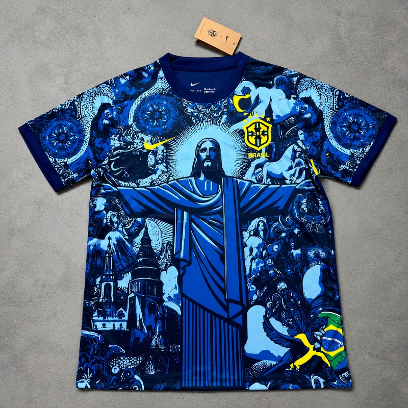 Brazil Jersey - Nike Special Edition Blue (Christ the Redeemer)